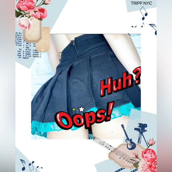 🚨HOLD:/Tripp Nyc Lock Me Up pleated skirt - Picture 9 of 14